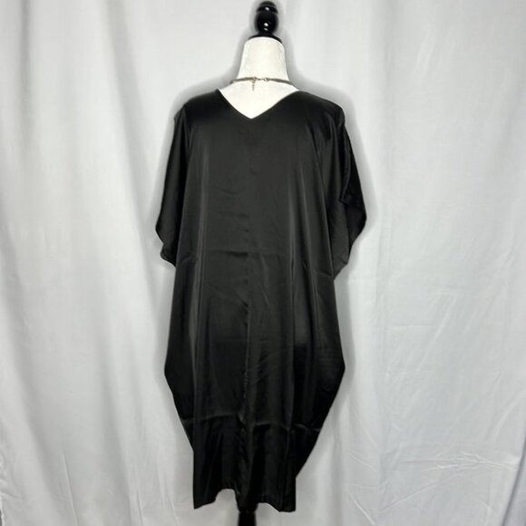 NWT SEN Dramatic Black Tunic Asymetric Dress side Medium - Picture 3 of 11
